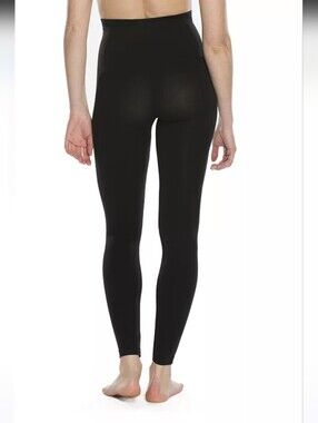 Red Hot By SPANX Black Women's Stretch Ponte shapping Leggings Sz M